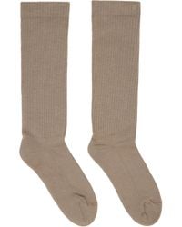 Rick Owens - Taupe Concordians Pentagram Knee High Socks - Lyst