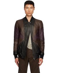 Rick Owens - Brown Classic Flight Leather Jacket - Lyst