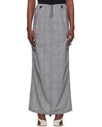 Coperni - Gray Tailored Cargo Maxi Skirt - Lyst