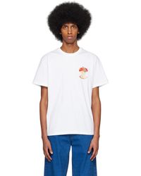 JW Anderson - White Apple Core T-shirt - Lyst