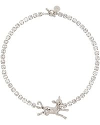 Marni - Silver Deer Charm Necklace - Lyst