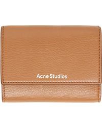 Acne Studios - Leather Trifold Wallet - Lyst