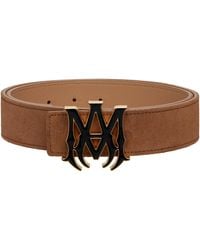 Amiri - 'Ma' Suede 4Cm Belt - Lyst