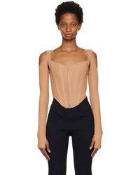 Dion Lee - Tan Shift Loop Long Sleeve T-Shirt - Lyst