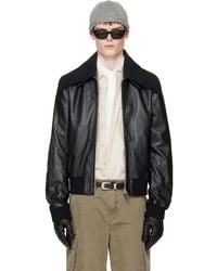 Our Legacy - Pharos Leather Bomber Jacket - Lyst