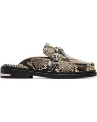 Toga - Embossed Snake Slip-On Loafers - Lyst