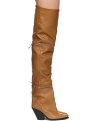 Isabel Marant - Tan Lelodie Tall Boots - Lyst