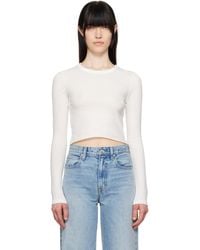 SLVRLAKE Denim - Off- Baby Long Sleeve T-Shirt - Lyst