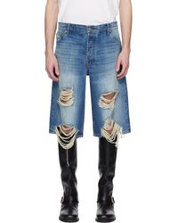 Cout de la Liberte - ブルー Zander Crispy バギー デニムショートパンツ - Lyst