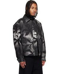 メンズ Dries Van Noten パデッド ジャケット ブラック | Lyst