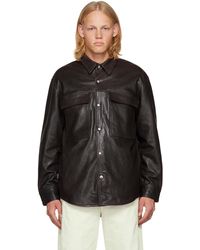 President's - Flap Pocket Leather Jacket - Lyst