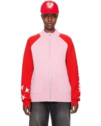 we11done - Pink & Red Zip Jacket - Lyst