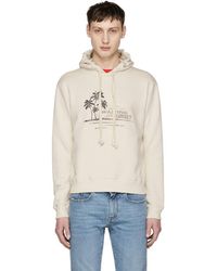 white saint laurent hoodie