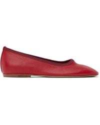 Dries Van Noten - レッド レザー フラットシューズ - Lyst