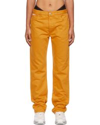 Orange Jeans for Women | Lyst