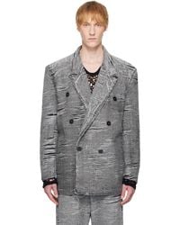 DIESEL - D-Pekka-Fsg Denim Blazer - Lyst