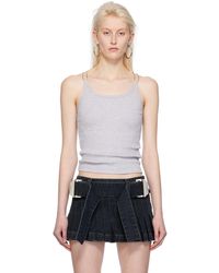 Dion Lee - Gray Wire Strap Tank Top - Lyst