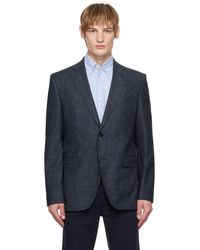 BOSS - Regular-Fit Checked Blazer - Lyst