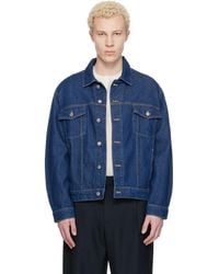Maison Kitsuné - Denim Trucker Jacket - Lyst