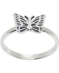 Needles - Silver Papillon Ring - Lyst