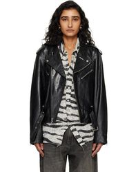 R13 - Moto Leather Jacket - Lyst