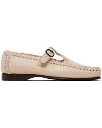 Hereu - Off- Alcover Supple Shiny Loafers - Lyst