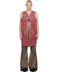Rick Owens - Porterville Utility Leather Vest - Lyst