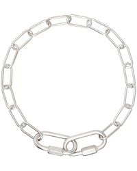 MM6 by Maison Martin Margiela - Metal Carabiner Necklace - Lyst