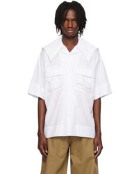 Simone Rocha - Cargo Flap Pocket Sailor Collar Shirt - Lyst