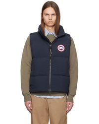 Canada Goose - Veste Matelassée Lawrence Bleu Marine Rembourrée En Duvet - Lyst