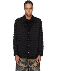 ANDERSSON BELL - Ssense Exclusive Bird Shaggy Long Shirt - Lyst