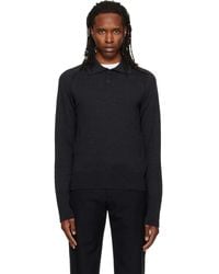 Studio Nicholson - Sark Knit Polo - Lyst