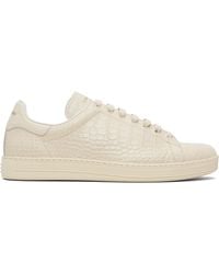 Tom Ford - Off- Printed Alligator Warwick Sneakers - Lyst