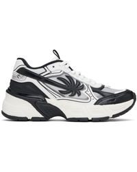 Palm Angels - Baskets Pa 4 Noir Et Blanc En Cuir - Lyst