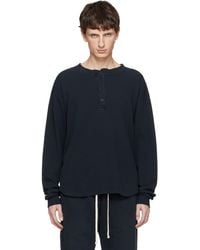 Les Tien - Baseball Hem Henley - Lyst