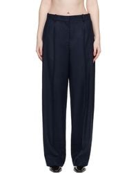 TOTEME - Wide Flannel Trousers - Lyst