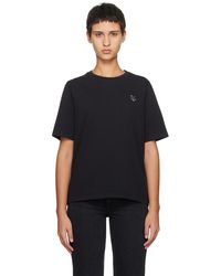 Maison Kitsuné - Black Bold Fox Head Patch T-shirt - Lyst