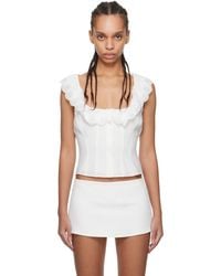 GUIZIO - ホワイト Paloma トップス - Lyst