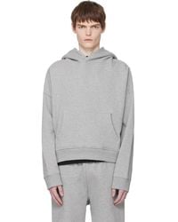 Entire studios - Pull À Capuche Épais Gris - Lyst