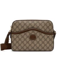 Gucci Gg Supreme Laptop Case ($490) ❤ liked on Polyvore featuring  accessories, tech accessories, laptop sleeve cases, l…