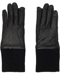 Rick Owens - Tower Rib Cuff Gloves - Lyst