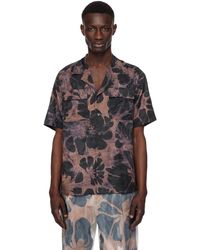 Dries Van Noten - ネイビー サティーン シャツ - Lyst