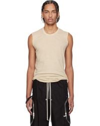 Rick Owens - Off- Temple Basic Sl Tank Top - Lyst