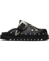 Toga Virilis - Eyelet Metal Sabot Loafers - Lyst
