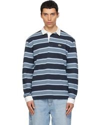Lacoste - Relaxed Fit Striped Piqué Rugby Polo - Lyst