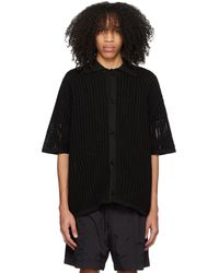 WOOYOUNGMI - Black Buttoned Shirt - Lyst
