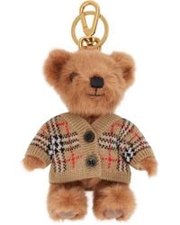 Burberry - Thomas Bear Charm Keychain - Lyst