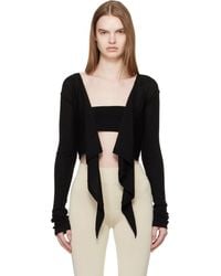 Rick Owens - Temple Crop Wrap Top - Lyst