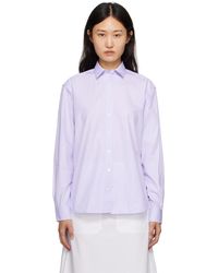 Totême - Toteme Purple Signature Shirt - Lyst