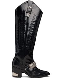 Toga - Leather Tall Boots - Lyst